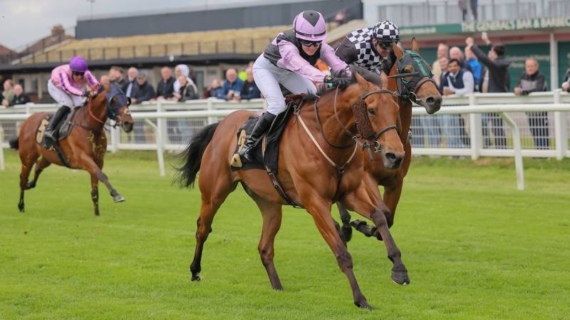 BAY BREEZE keeps on well to win at Carlisle under Emily Roberts