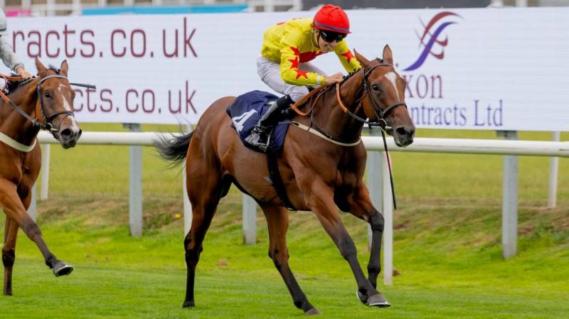 SWEET KISS stays on strongly to win at Doncaster
