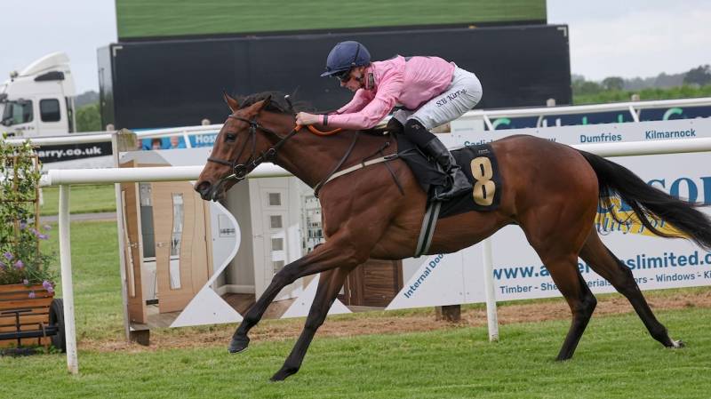 MAY BEE IN PROFIT leads home a 1-2 for the yard at Carlisle