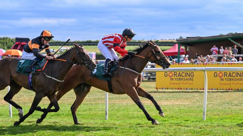 BARMYBLADE makes all to win at Catterick under David Allan